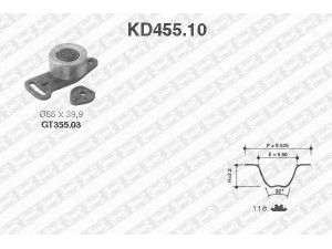 SNR KD455.10 paskirstymo diržo komplektas 
 Techninės priežiūros dalys -> Papildomas remontas
7700871168, 7701468166, 7701469823