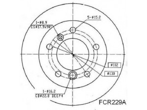 BERAL BCR229A stabdžių diskas 
 Dviratė transporto priemonės -> Stabdžių sistema -> Stabdžių diskai / priedai
902 423 04 12, 902 423 04 12 04