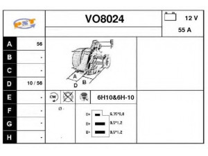 SNRA VO8024 kintamosios srovės generatorius