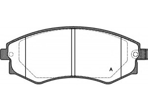 OPEN PARTS BPA0318.12 stabdžių trinkelių rinkinys, diskinis stabdys 
 Techninės priežiūros dalys -> Papildomas remontas
410606J091, 5810128A00, 5810129A00