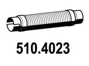 ASSO 510.4023 lanksti žarna, išmetimo sistema