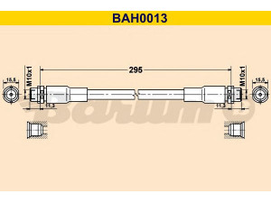 BARUM BAH0013 stabdžių žarnelė 
 Stabdžių sistema -> Stabdžių žarnelės
3U0 611 707, 8D0 611 707 B, 8D0 611 707 D
