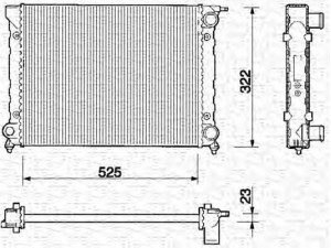 MAGNETI MARELLI 350213203000 radiatorius, variklio aušinimas 
 Aušinimo sistema -> Radiatorius/alyvos aušintuvas -> Radiatorius/dalys
321121253AA, 321121253AL, 191121253AL