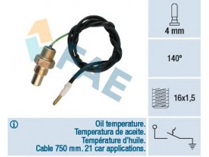 FAE 35230 siuntimo blokas, alyvos temperatūra 
 Elektros įranga -> Jutikliai
91.513.310.80, 1131.16, 91 513 310 80