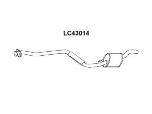 VENEPORTE LC43014 vidurinis duslintuvas 
 Išmetimo sistema -> Duslintuvas
7663334