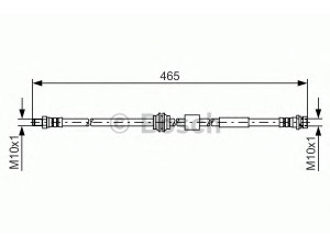 BOSCH 1 987 481 451 stabdžių žarnelė 
 Stabdžių sistema -> Stabdžių žarnelės
1501839, 8V41 2078-AA