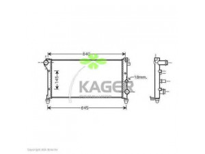 KAGER 31-0454 radiatorius, variklio aušinimas 
 Aušinimo sistema -> Radiatorius/alyvos aušintuvas -> Radiatorius/dalys
51706204, 51759807