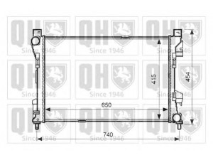 QUINTON HAZELL QER1819 radiatorius, variklio aušinimas
203 500 4503, 2035 0045 03