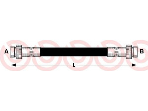 BREMBO T 24 050 stabdžių žarnelė 
 Stabdžių sistema -> Stabdžių žarnelės
1207358, 1213135, 1426700, 2N112282AA