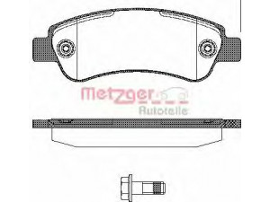 METZGER 1238.00 stabdžių trinkelių rinkinys, diskinis stabdys 
 Techninės priežiūros dalys -> Papildomas remontas
4253.59, 4253.60, 4254.69, 77364016