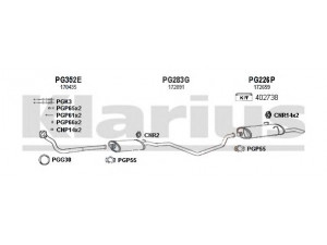 KLARIUS 630229U išmetimo sistema 
 Išmetimo sistema -> Išmetimo sistema, visa