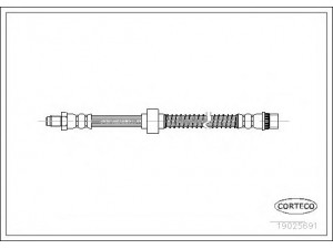 CORTECO 19025691 stabdžių žarnelė 
 Stabdžių sistema -> Stabdžių žarnelės
96109017