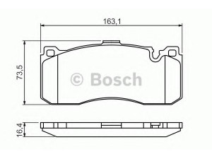 BOSCH 0 986 494 428 stabdžių trinkelių rinkinys, diskinis stabdys 
 Techninės priežiūros dalys -> Papildomas remontas
34 11 6 784 807, 34 11 6 786 044