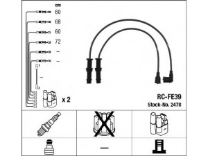 NGK 2478 uždegimo laido komplektas 
 Kibirkšties / kaitinamasis uždegimas -> Uždegimo laidai/jungtys
22451AA450, 22452AA090, 22454-AA090