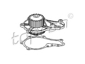 TOPRAN 302 220 vandens siurblys 
 Aušinimo sistema -> Vandens siurblys/tarpiklis -> Vandens siurblys
1201 F9, 1201 G8, 16 094 173 80