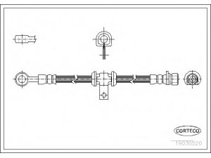 CORTECO 19030520 stabdžių žarnelė 
 Stabdžių sistema -> Stabdžių žarnelės
01464SA5305, 46410SA5013, 46410SA5014