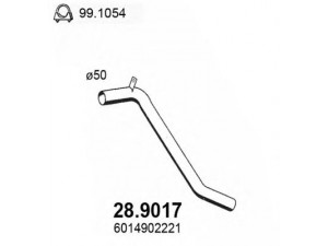 ASSO 28.9017 išleidimo kolektorius 
 Išmetimo sistema -> Išmetimo vamzdžiai
6014902221