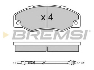 BREMSI BP2320 stabdžių trinkelių rinkinys, diskinis stabdys 
 Techninės priežiūros dalys -> Papildomas remontas
7701202069, 7701202481, 7701202731
