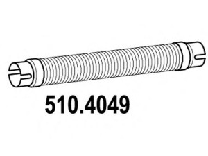 ASSO 510.4049 lanksti žarna, išmetimo sistema