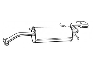 FONOS 22257 galinis duslintuvas 
 Išmetimo sistema -> Duslintuvas
KF0640100C