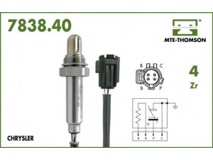 MTE-THOMSON 7838.40.038 lambda jutiklis 
 Išmetimo sistema -> Lambda jutiklis
4606133AD, 56041005, 56041006, 56041055