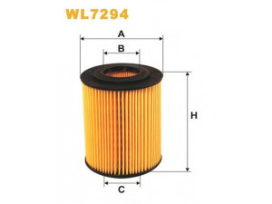 WIX FILTERS WL7294 alyvos filtras 
 Filtrai -> Alyvos filtras
15430PLZD00, 8972231870, 5650380