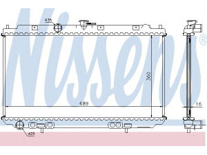 NISSENS 67346A radiatorius, variklio aušinimas 
 Aušinimo sistema -> Radiatorius/alyvos aušintuvas -> Radiatorius/dalys
21410-AV600