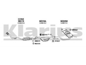 KLARIUS 600249U išmetimo sistema 
 Išmetimo sistema -> Išmetimo sistema, visa