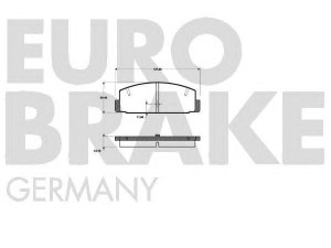 EUROBRAKE 5502223240 stabdžių trinkelių rinkinys, diskinis stabdys 
 Techninės priežiūros dalys -> Papildomas remontas
GEYC2643Z, GEYC2643ZA, GEYC2648ZA