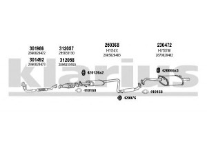 KLARIUS 450181E išmetimo sistema 
 Išmetimo sistema -> Išmetimo sistema, visa