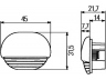 HELLA 2JA 998 560-057 vidaus apšvietimas