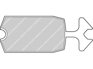 FERODO FDB57B stabdžių trinkelių rinkinys, diskinis stabdys 
 Techninės priežiūros dalys -> Papildomas remontas