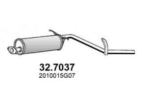 ASSO 32.7037 galinis duslintuvas 
 Išmetimo sistema -> Duslintuvas
2010015G00, 2010024G00, 2010024G00KE