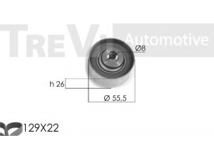 TREVI AUTOMOTIVE KD1091 paskirstymo diržo komplektas 
 Techninės priežiūros dalys -> Papildomas remontas
71754561, 71754561