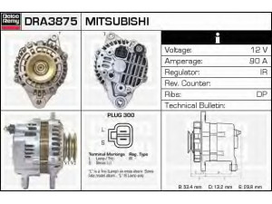 DELCO REMY DRA3875N kintamosios srovės generatorius 
 Elektros įranga -> Kint. sr. generatorius/dalys -> Kintamosios srovės generatorius
A3T09198, A3TA3098, A3TA3098A, MD200695