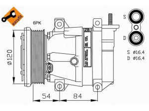 NRF 32220G kompresorius, oro kondicionierius 
 Oro kondicionavimas -> Kompresorius/dalys
96293315, 96394698, 96539388, 96539392