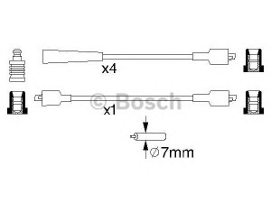 BOSCH 0 986 356 828 uždegimo laido komplektas 
 Kibirkšties / kaitinamasis uždegimas -> Uždegimo laidai/jungtys
2101 3707080