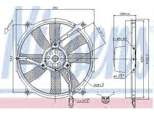 NISSENS 85701 ventiliatorius, radiatoriaus 
 Aušinimo sistema -> Oro aušinimas
0015001293, A0015001293