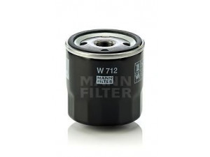 MANN-FILTER W 712 alyvos filtras; filtras, hidraulinė sistema; filtras, karterio alsuoklis 
 Filtrai -> Alyvos filtras
788 4256, 796 5051, 797 3235, 797 3429