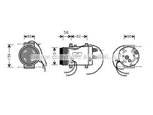 AVA QUALITY COOLING AIK255 kompresorius, oro kondicionierius 
 Oro kondicionavimas -> Kompresorius/dalys
077260803AD