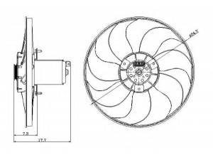 NRF 47404 ventiliatorius, radiatoriaus 
 Aušinimo sistema -> Oro aušinimas
3A0959455B