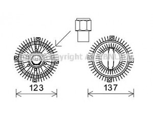 AVA QUALITY COOLING FDC447 sankaba, radiatoriaus ventiliatorius 
 Aušinimo sistema -> Radiatoriaus ventiliatorius
2C118C617BA, 4042238, 4042239, 4406277