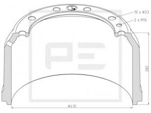 PE Automotive 056.617-00A stabdžių būgnas
179.25.20.113-11, 179.25.20.114-11