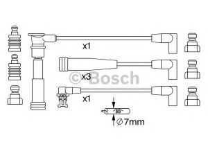 BOSCH 0 986 357 231 uždegimo laido komplektas 
 Kibirkšties / kaitinamasis uždegimas -> Uždegimo laidai/jungtys
77 00 853 260, 77 00 854 824