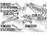 FEBEST TAB-449 valdymo svirties/išilginių svirčių įvorė 
 Ašies montavimas/vairavimo mechanizmas/ratai -> Valdymo svirtis/pasukamosios svirties sujungimas -> Montavimas/sutvirtinimas
48760-42010, 48780-42010