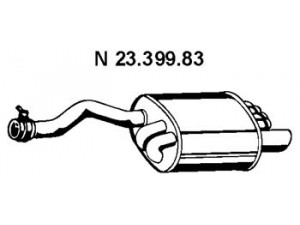 EBERSPÄCHER 23.399.83 galinis duslintuvas
170 490 05 21