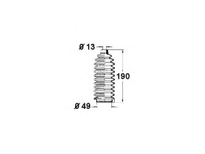 OCAP 1211151 gofruotoji membrana, vairavimas 
 Vairavimas -> Gofruotoji membrana/sandarinimai
8962243, 322506