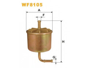 WIX FILTERS WF8105 kuro filtras 
 Techninės priežiūros dalys -> Papildomas remontas
742072040, FS83