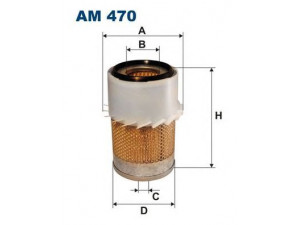 FILTRON AM470 oro filtras 
 Techninės priežiūros dalys -> Techninės priežiūros intervalai
NRC9238, NRC9238, PC547, NRC9238