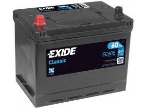 EXIDE _EC605 starterio akumuliatorius; starterio akumuliatorius 
 Elektros įranga -> Akumuliatorius